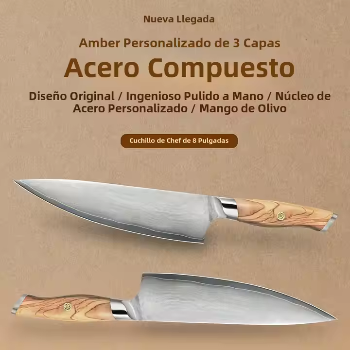Iris Cuchillo Acero Inoxidable 8"