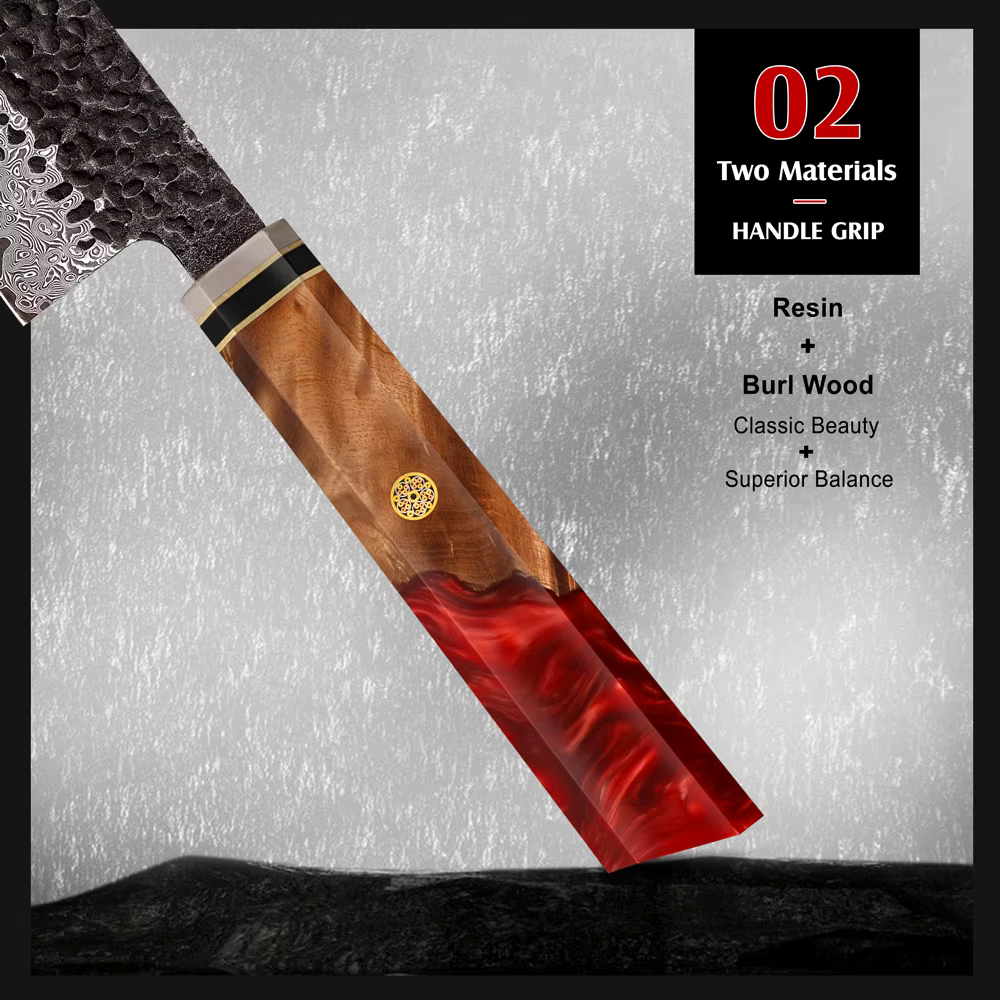 One Cuchillo Acero Damasco 6"