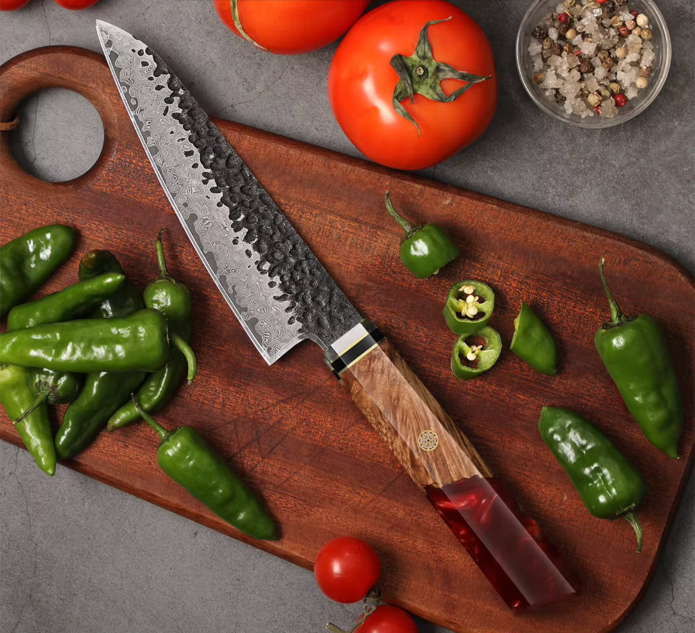 One Cuchillo Acero Damasco 6"